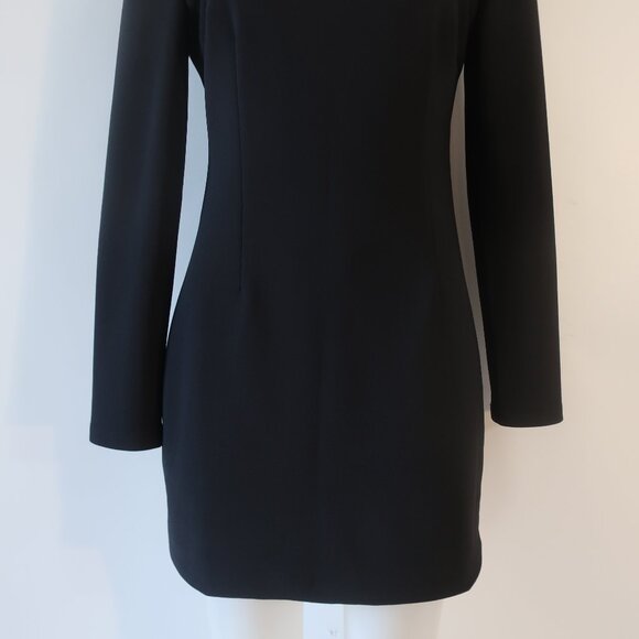 NWT Womens Elliatt Black Square Neck Alrles Mini Dress M - Picture 6 of 12